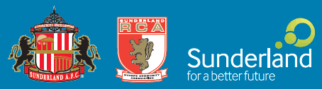 SAFC, SRCA and City of Sunderland College logos