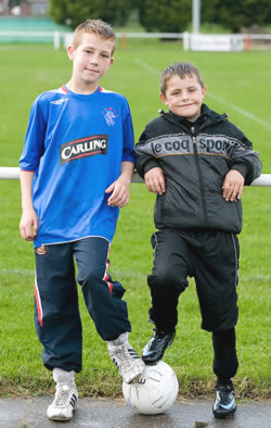 Two young RCA fans - whose parents need to buy them the kit!